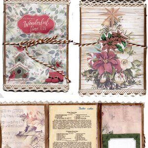 Card Size Christmas Journal, Gift Card Holder